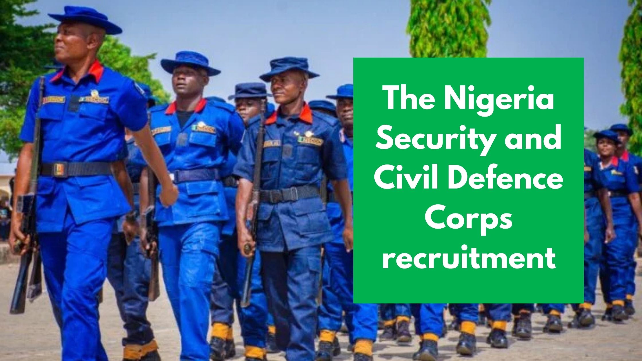 Read more about the article The Nigeria Security and Civil Defence Corps recruitment portal 2025/2026