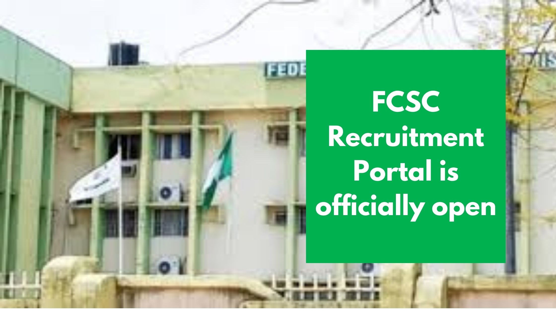 Read more about the article FCSC Recruitment Portal 2026 is officially open